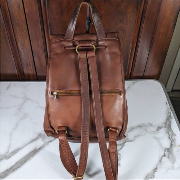 Coach 90s British Tan Leather Rucksack Backpack 9943. - Picture 8 of 12